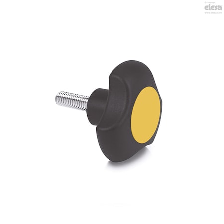 Elesa Threaded stud, VTT.40-C-p-M6x25-C4 VTT-C-p